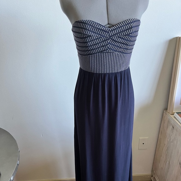 Navy blue Hutch strapless dress - Picture 1 of 8